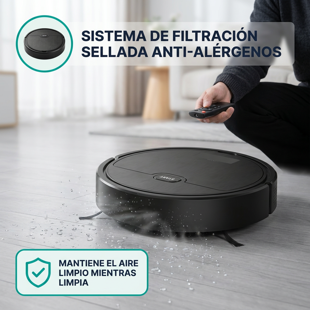 Allergy Shield - Robot de Purificación de Suelos